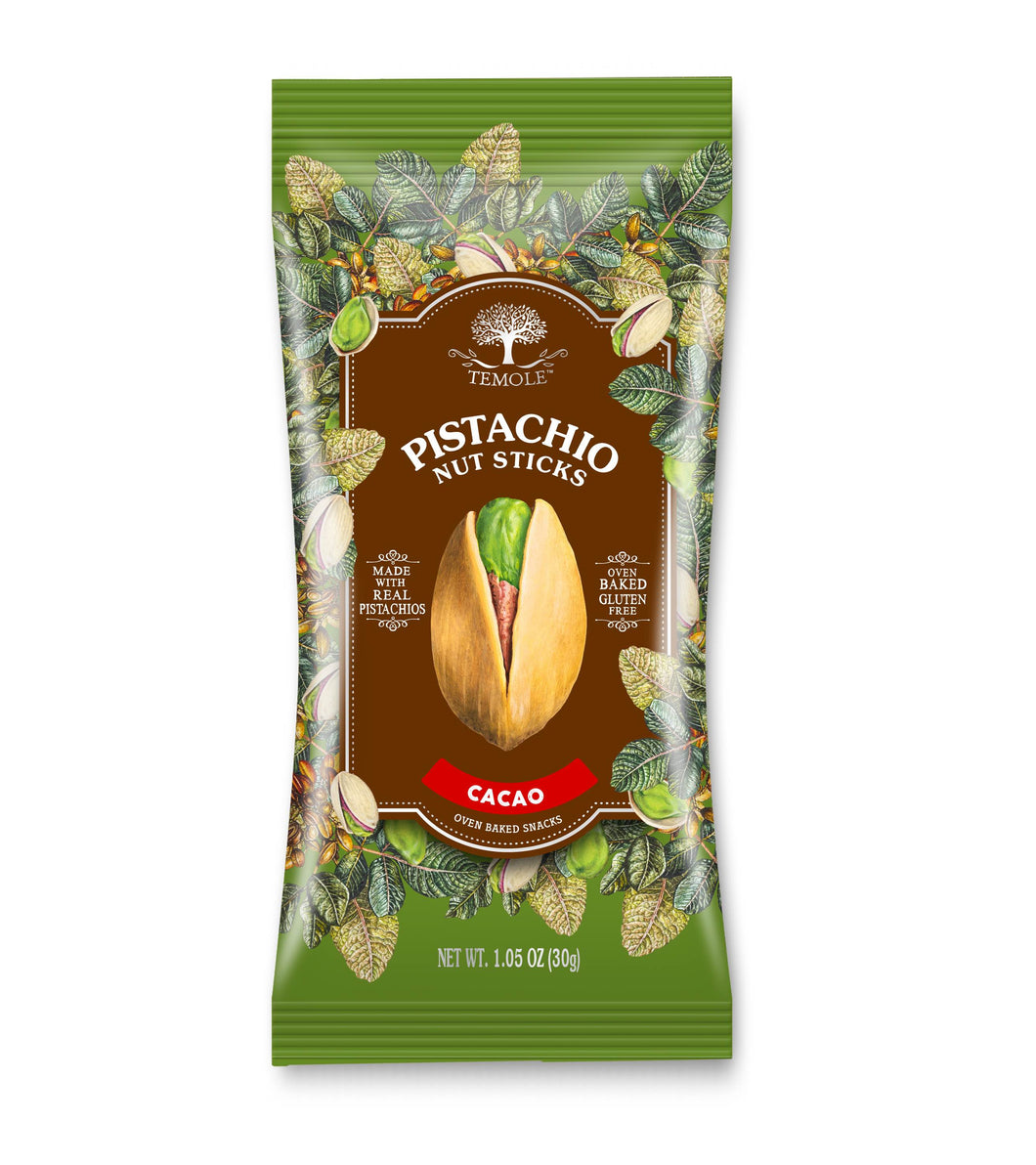 TEMOLE PISTACHIO NUT STICKS Cacao 30g